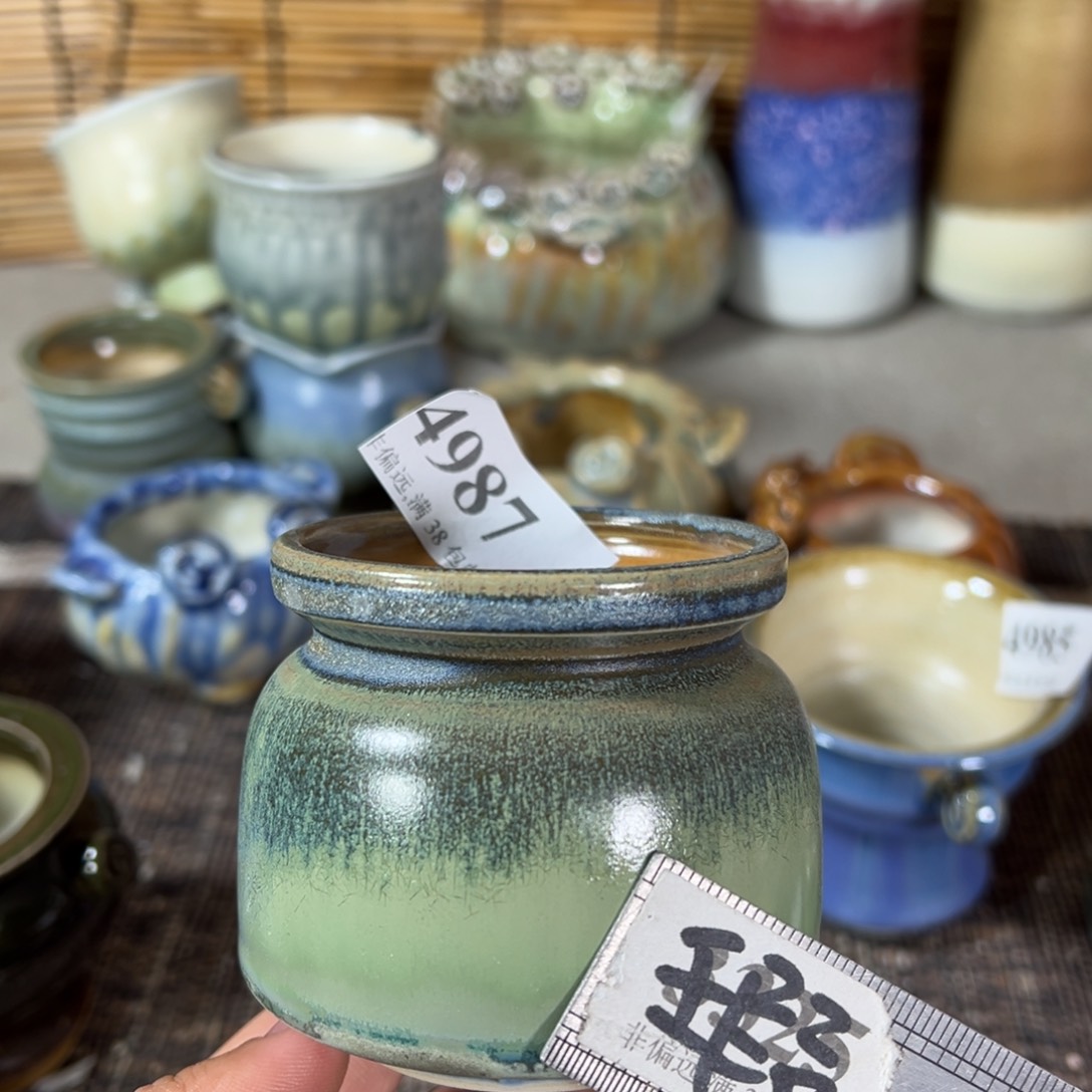 红陶景德镇手工花盆