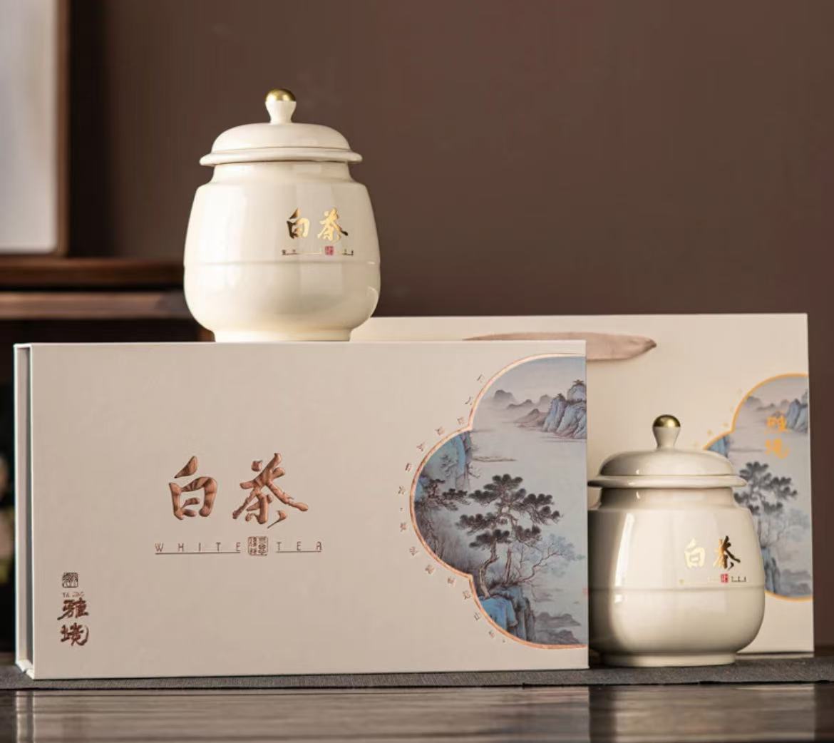 雅境 寿眉老白茶 茶叶礼盒装 高山老寿眉-12
