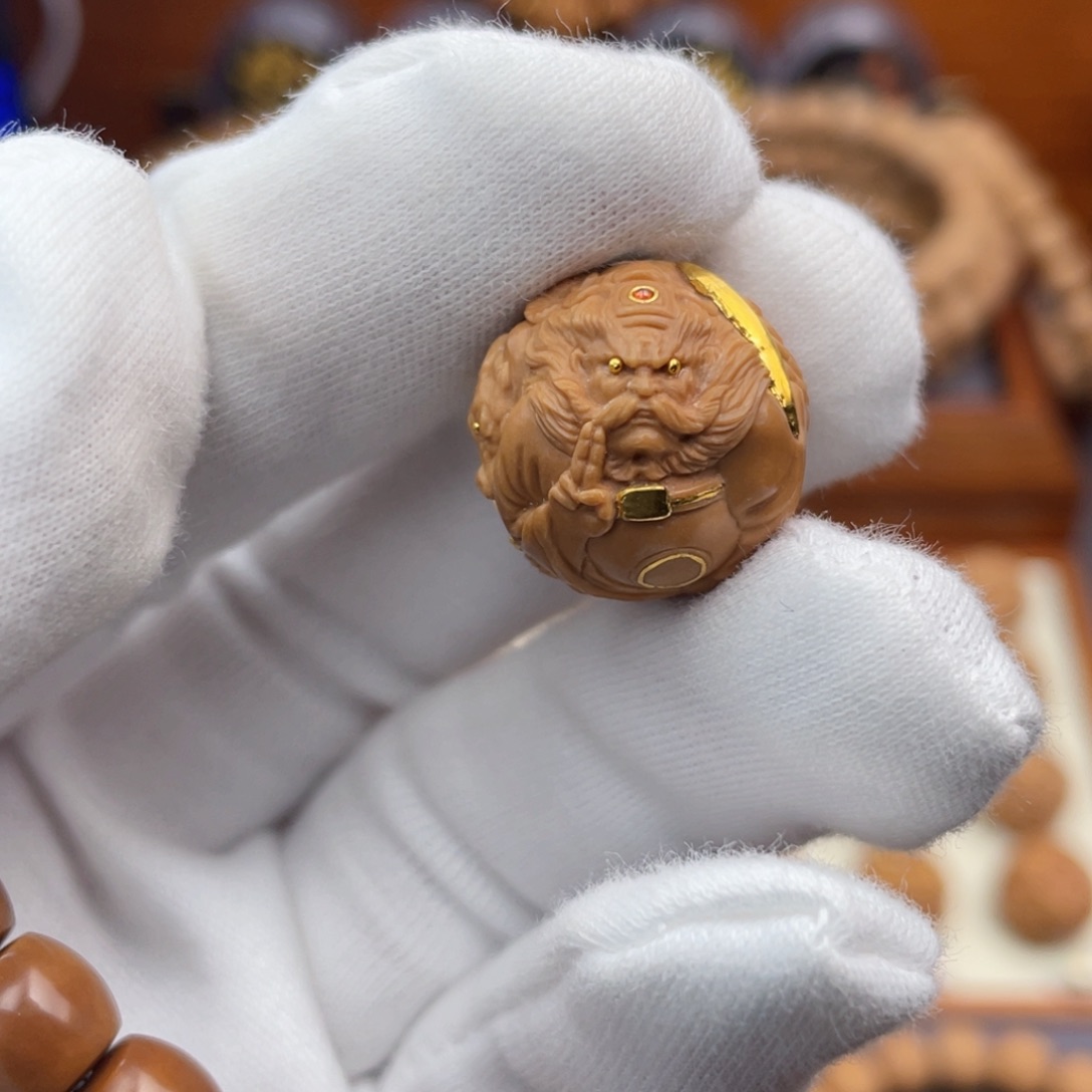 猴头核桃吊坠满工地府钟馗