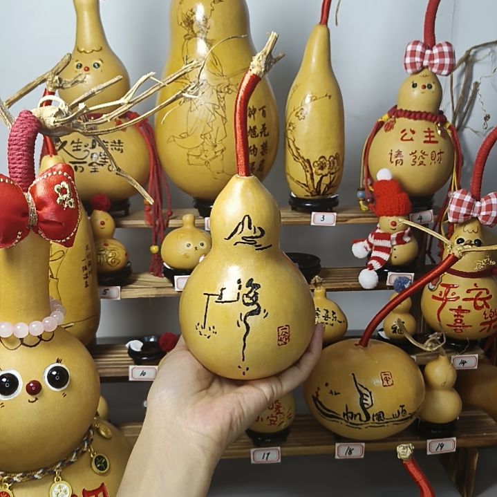 手工福禄摆件送底座