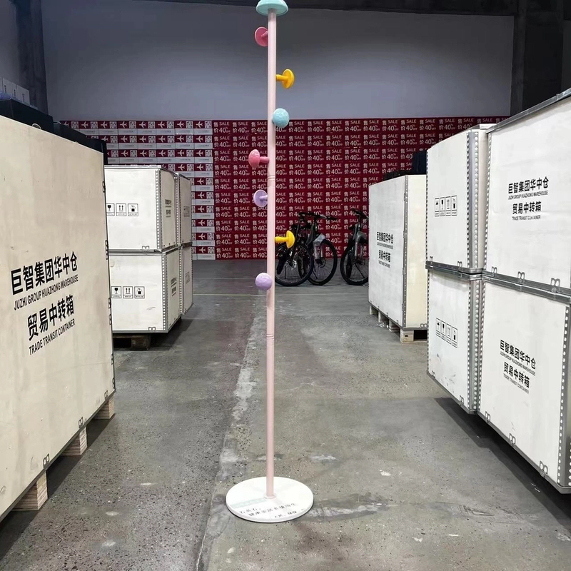 儿童衣架落地卧室卡通立式衣帽架不占空间挂衣架创意网红挂书包架