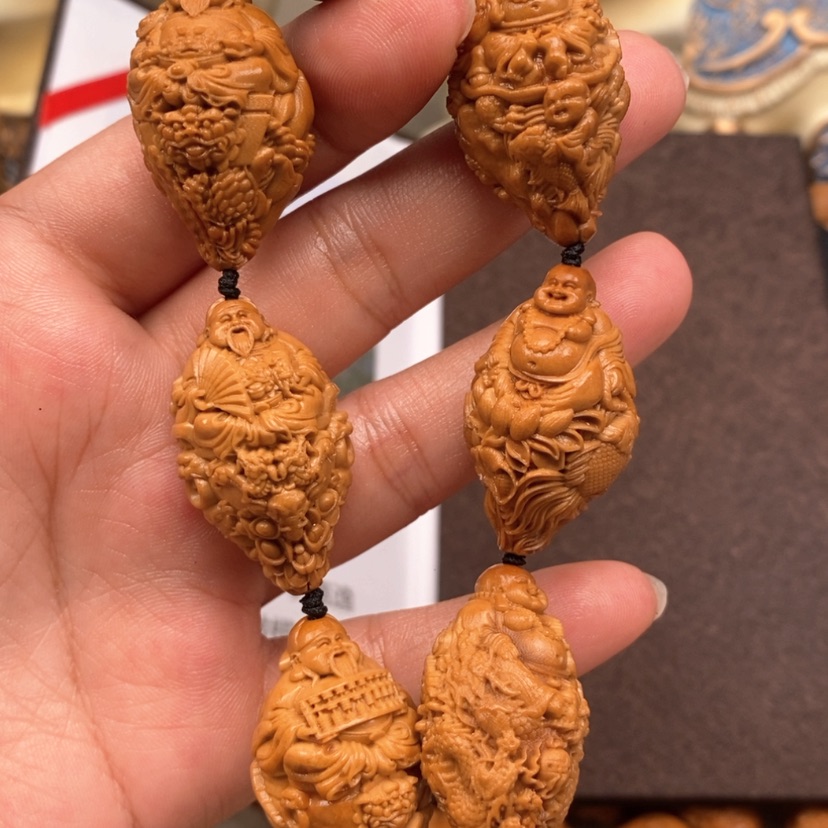 【闪购商品】橄榄核手串橄榄手工雕刻工艺