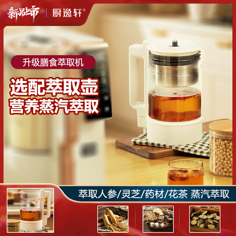 厨逸轩蒸汽萃取壶 蒸汽破壁机套装（不含机器 机器需另外购买）