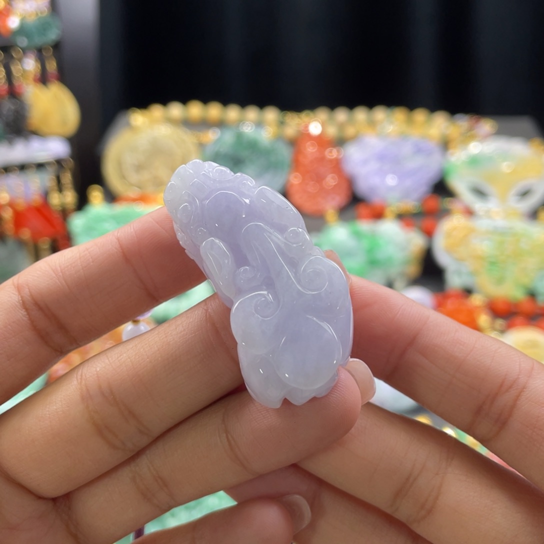 翡翠颈饰未镶嵌代编织