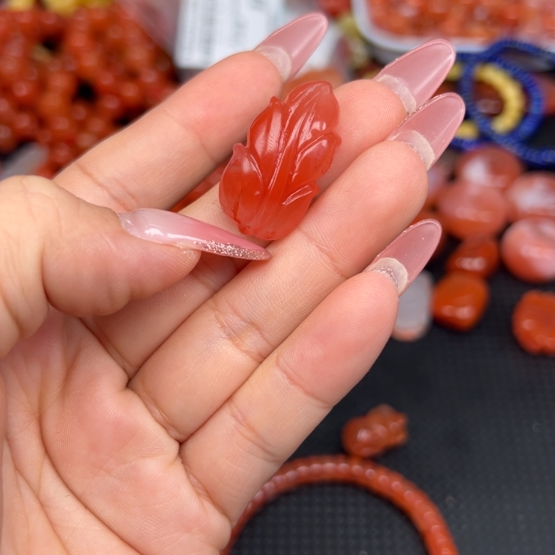 南红玛瑙未镶嵌吊坠(不含链)