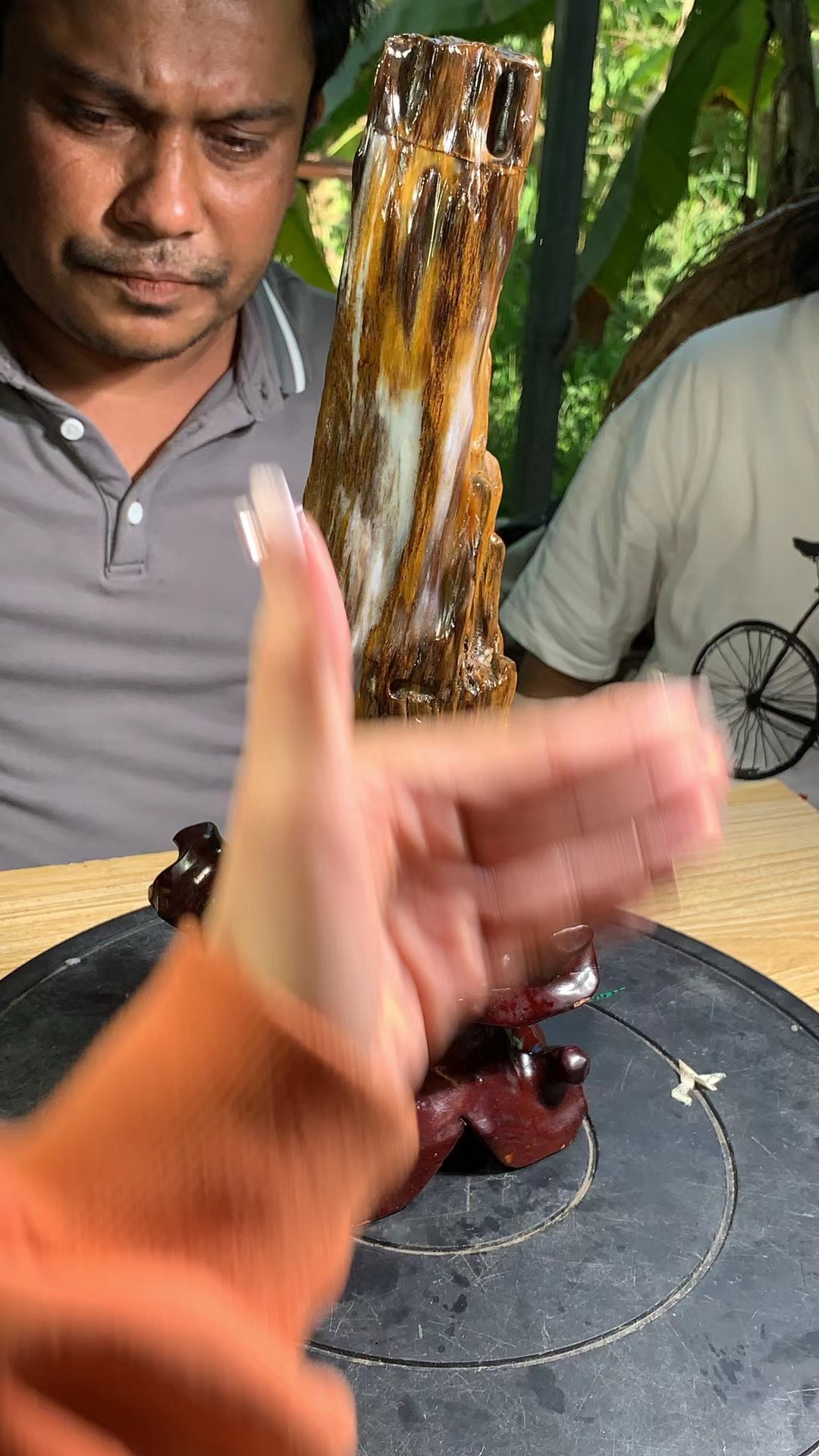 精美树化玉摆件2024120