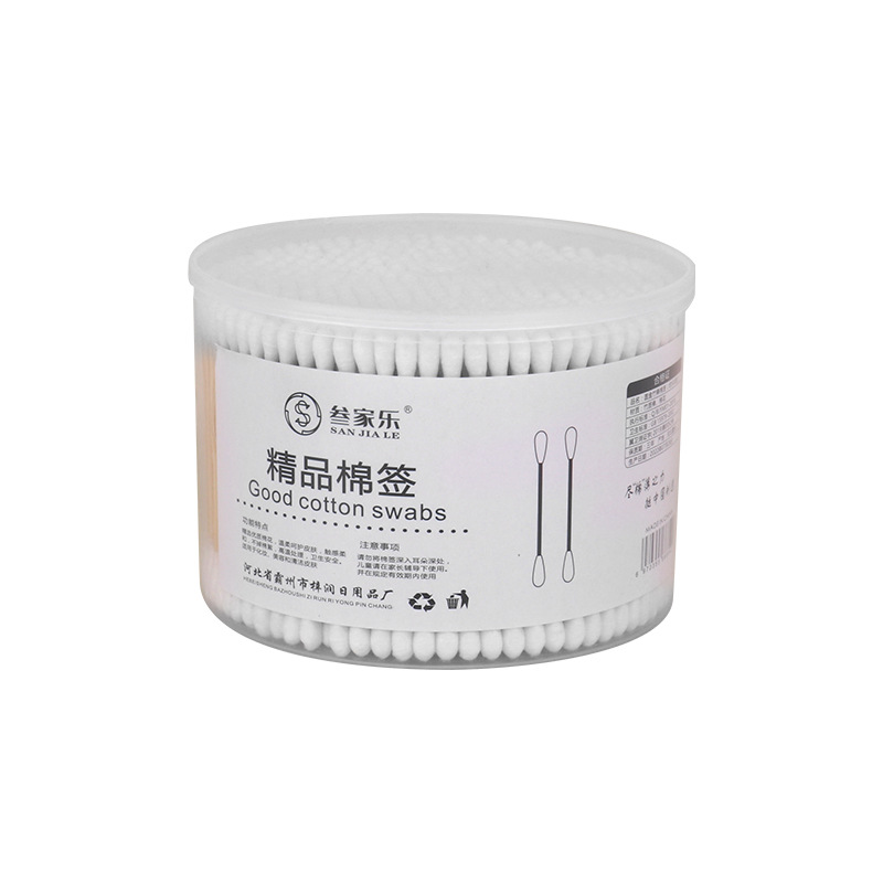 棉签一盒约500支一次性家用清洁棉棒