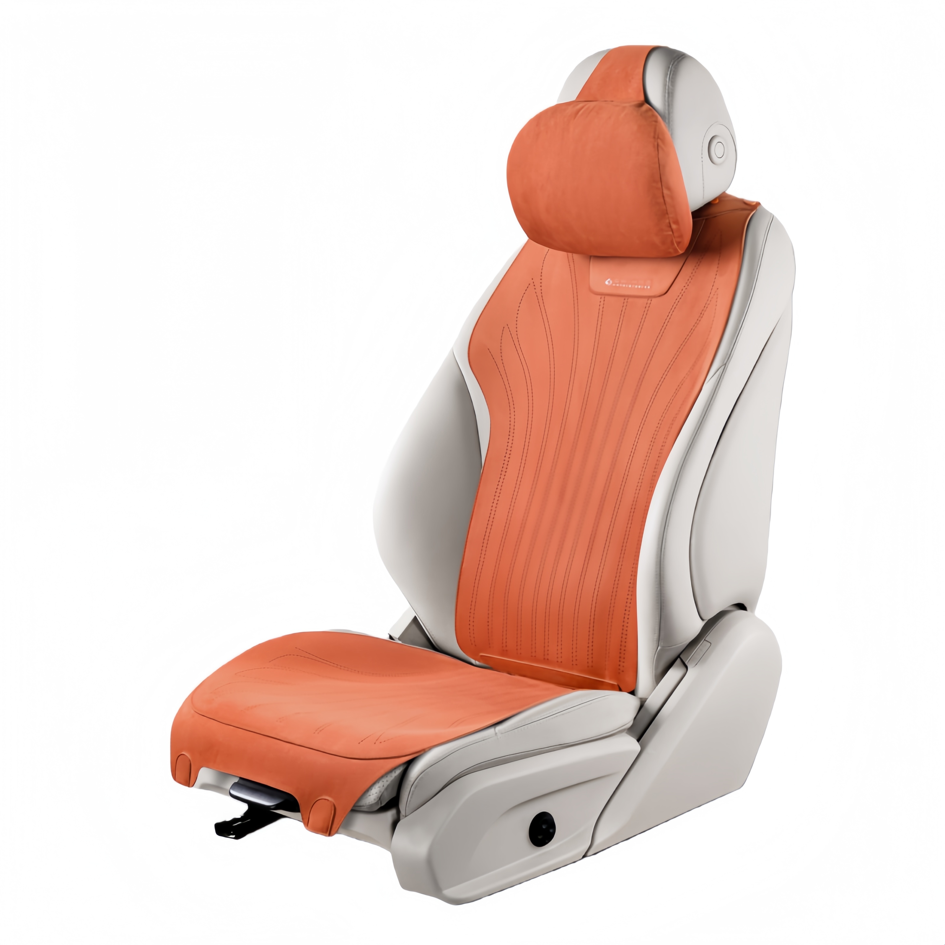 翻毛皮汽车坐垫四季通用打孔透气网红羊皮绒座垫五座单片小蛮腰