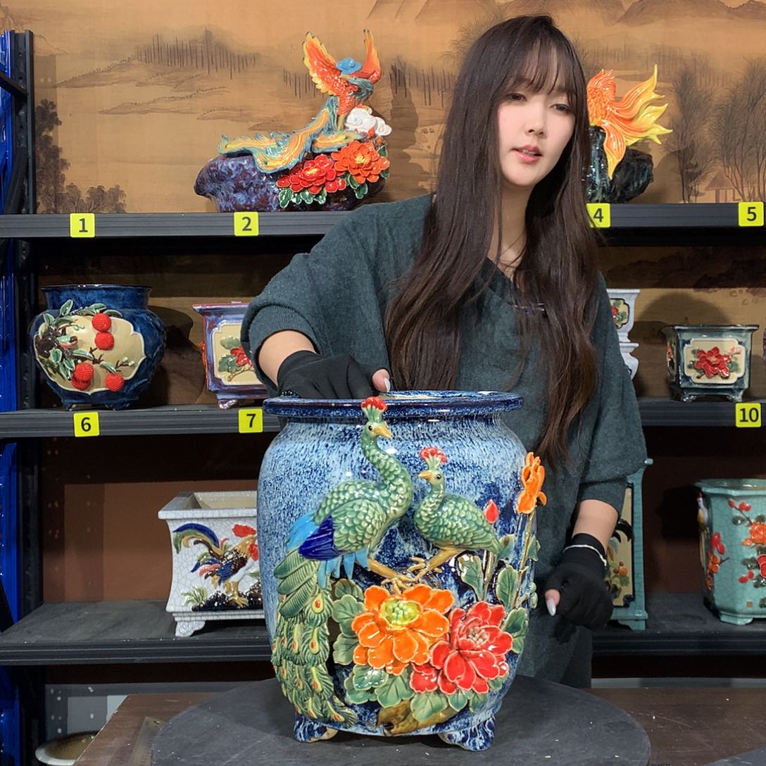 W***Y高温烧制石湾盆花盆