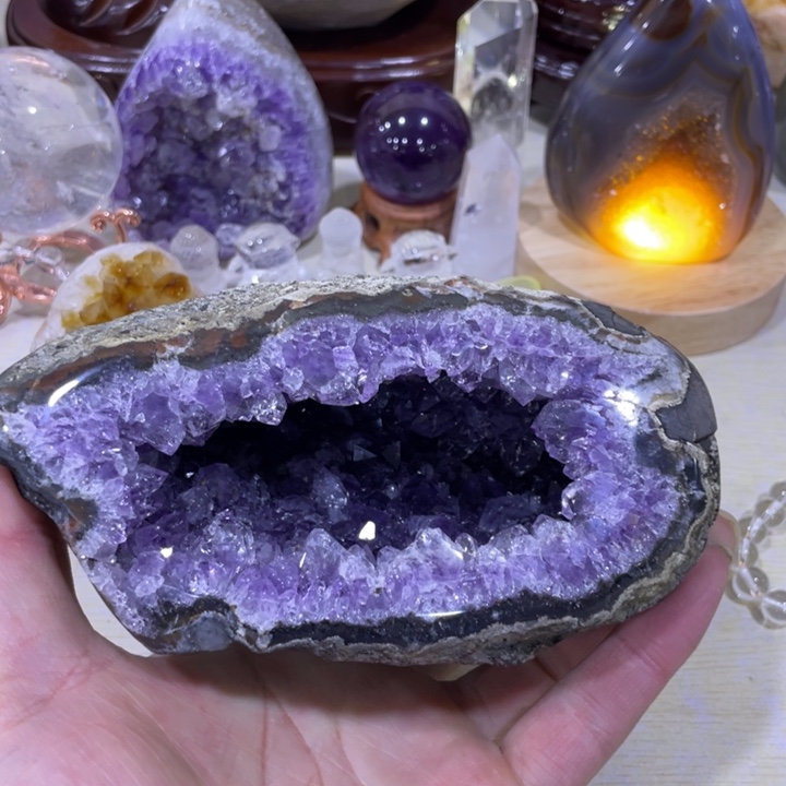 紫晶钱袋子未镶嵌