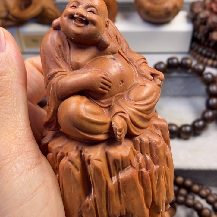 檀香木手串/手链老山檀奶香味弥勒100mm