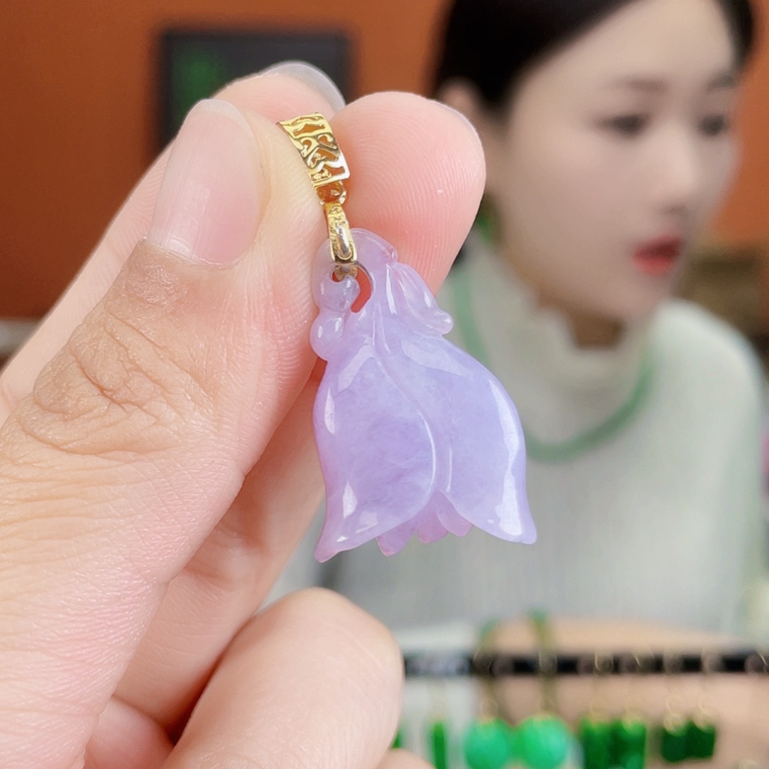 翡翠未镶嵌耳饰饰品