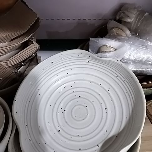 瓷片正品圈圈八寸深盘沙拉盆