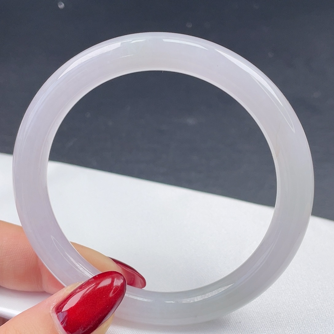 翡翠未镶嵌手镯59圆条