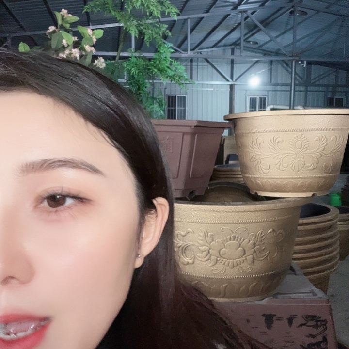 圆1米口径花盆一个