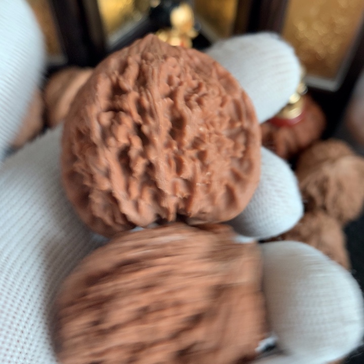 桃核把件小*满天星狮子头