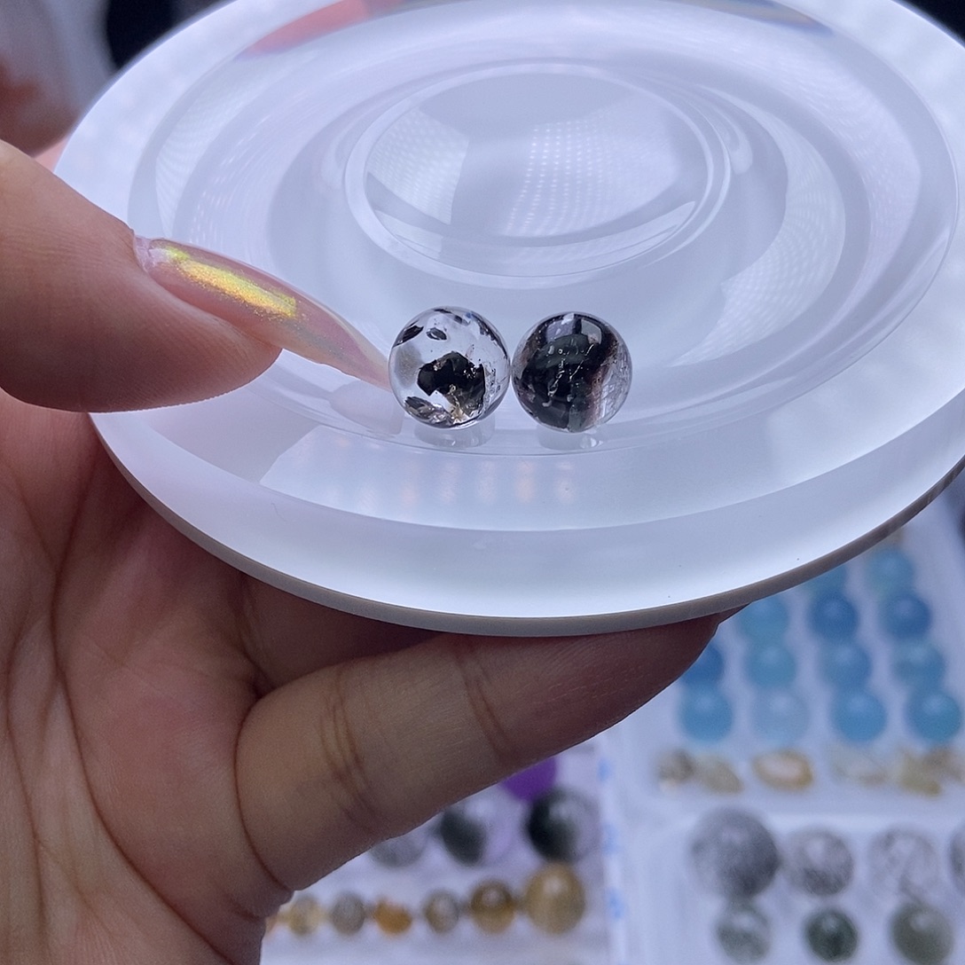 一***福手链银S925镶嵌水晶定制打孔不退换