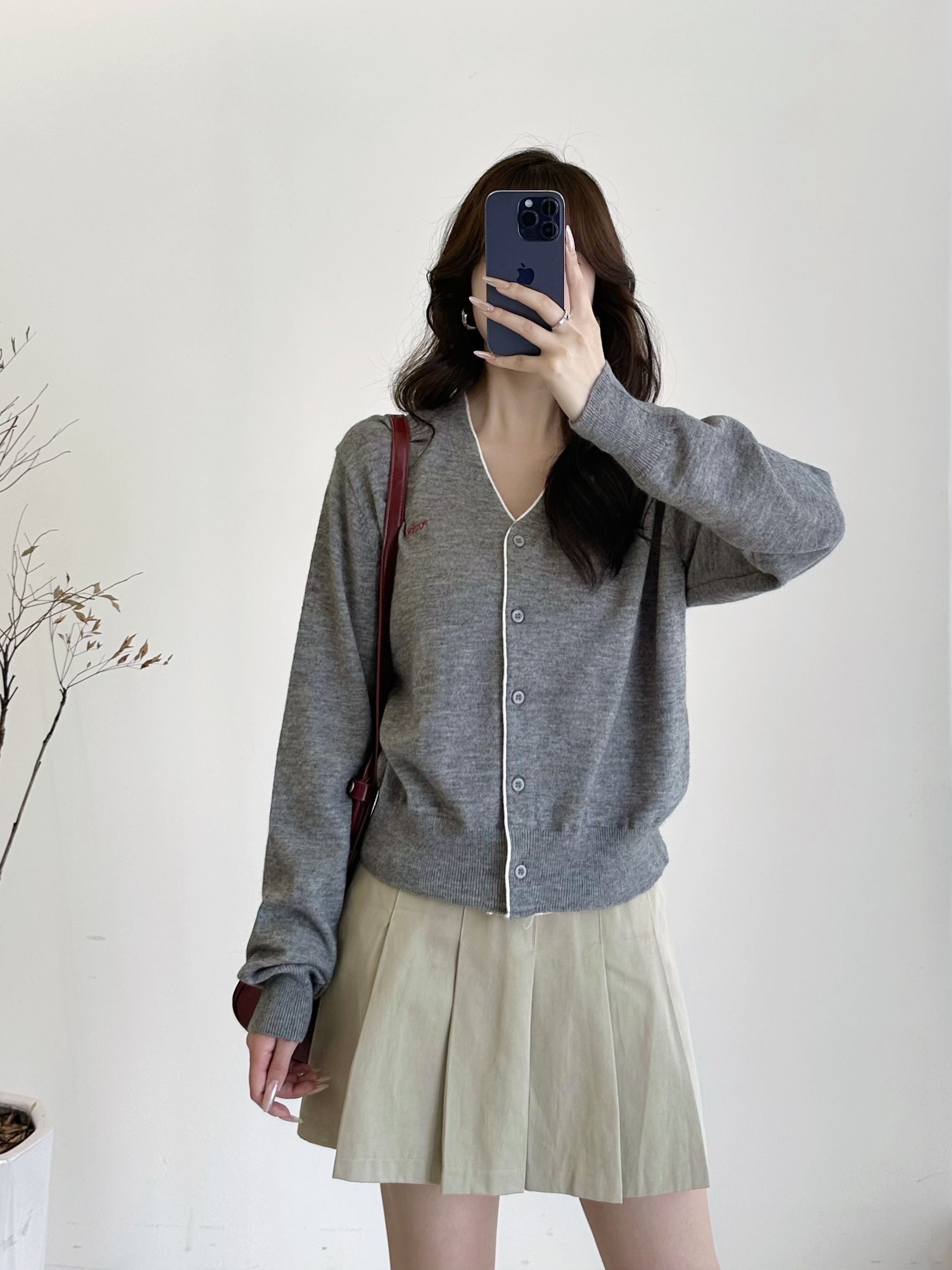 长袖300～399拍这里刺绣穿搭女毛针织衫设计感毛衣韩系休闲风
