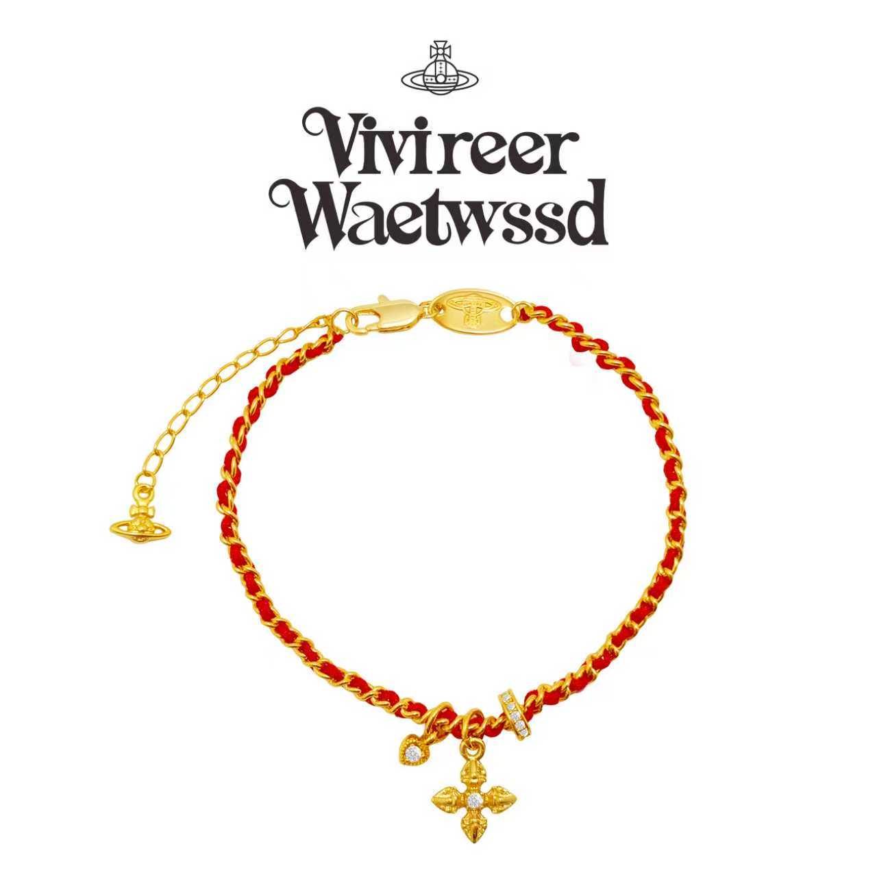 Vivireer Waetwssd 正品 编织红绳金刚杵手链