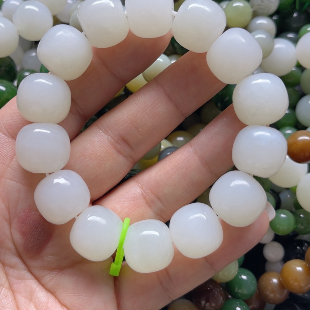 和田玉手链未镶嵌用****2