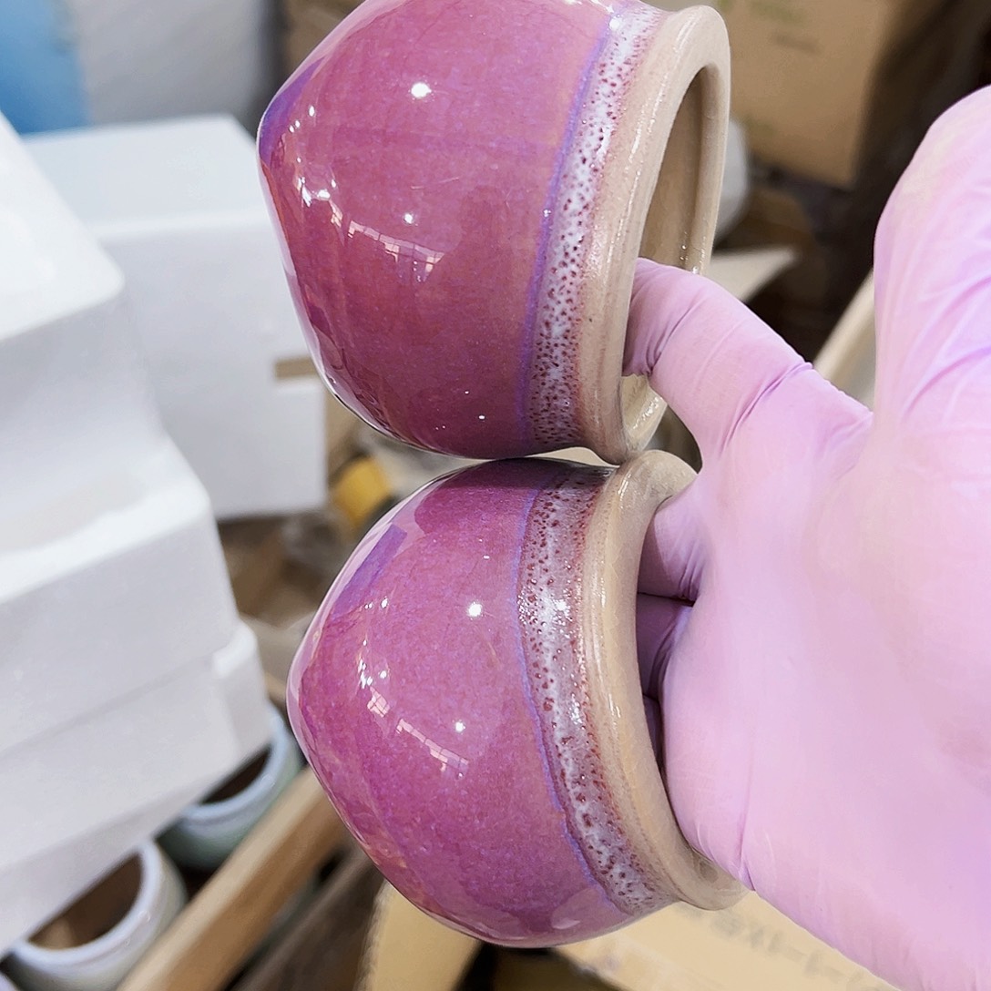 有孔外贸尾单陶瓷花盆凑单10米包邮