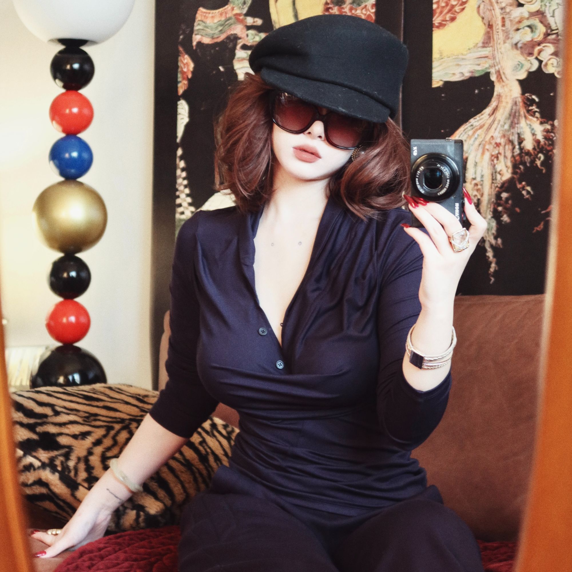 Dotyears 深蓝色结构上衣