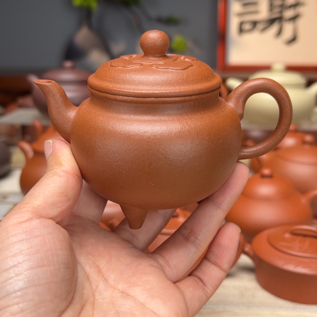 紫砂茶壶宝山红泥150