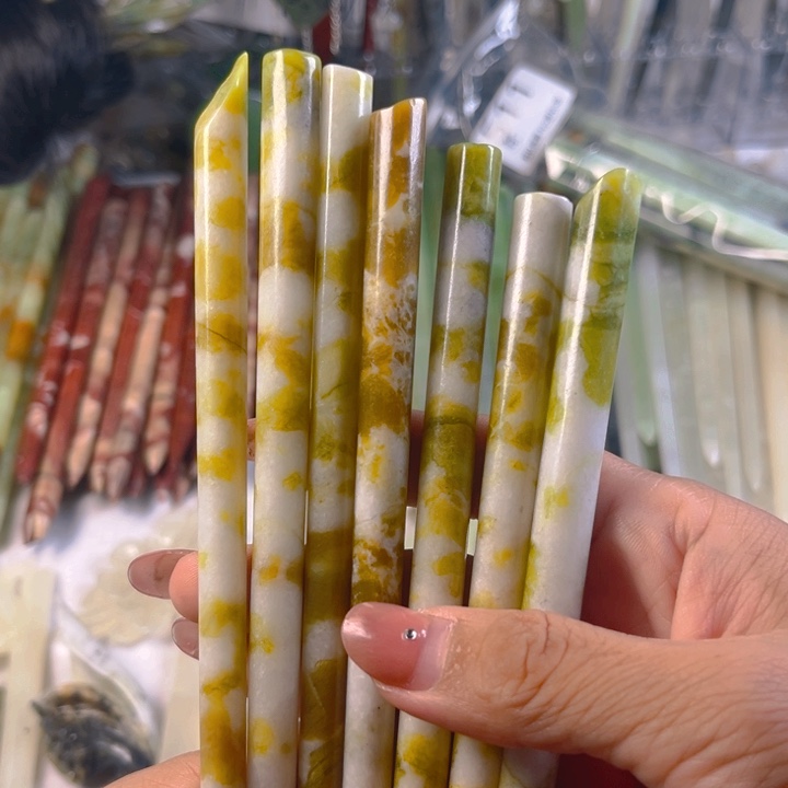未镶嵌蛇纹石玉发簪