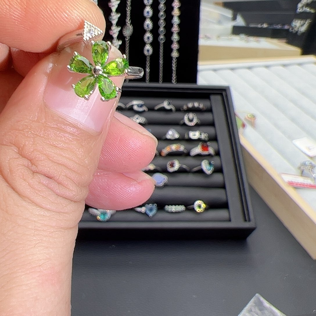 紫晶珠宝半成品银S925镶嵌