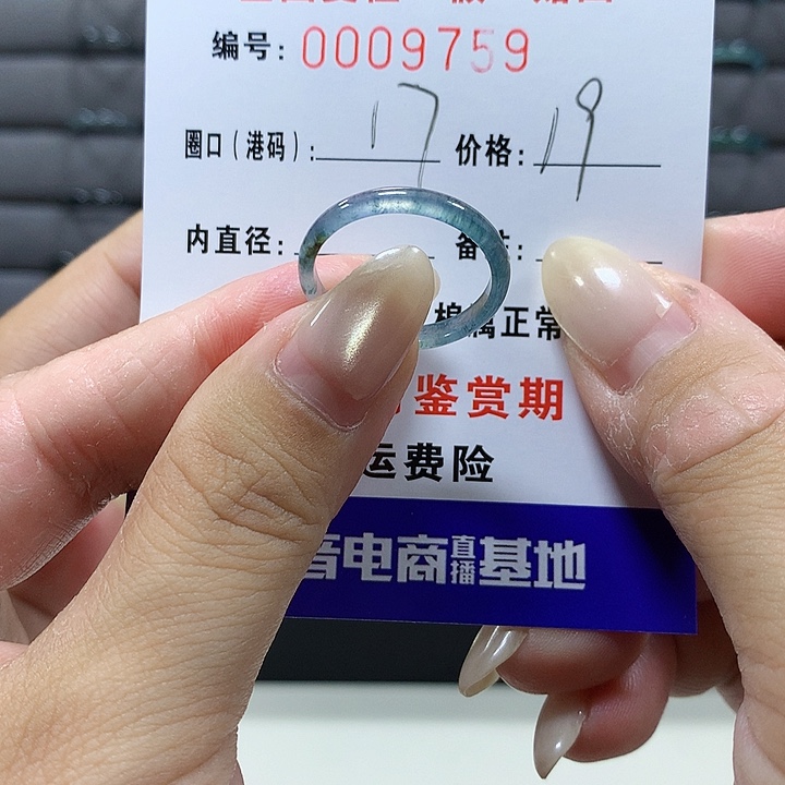 翡翠未镶嵌戒圈9759