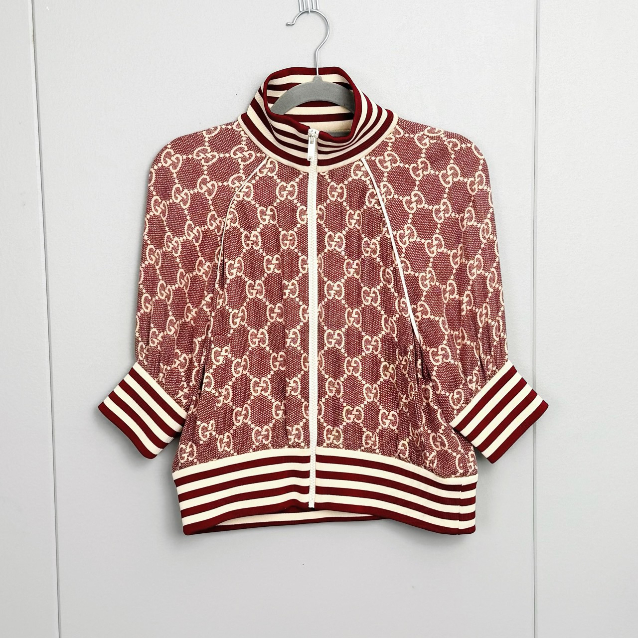 99新 GUCCI/古驰 XS码/Gucci/古驰 满印拉链外套/98新/jm07460
