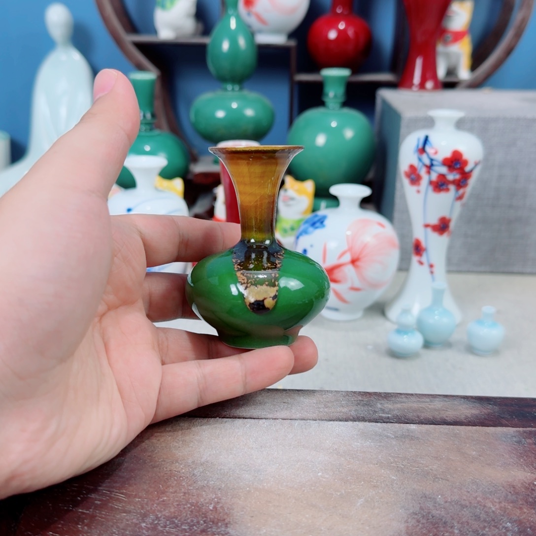 陶瓷手工小花器摆件