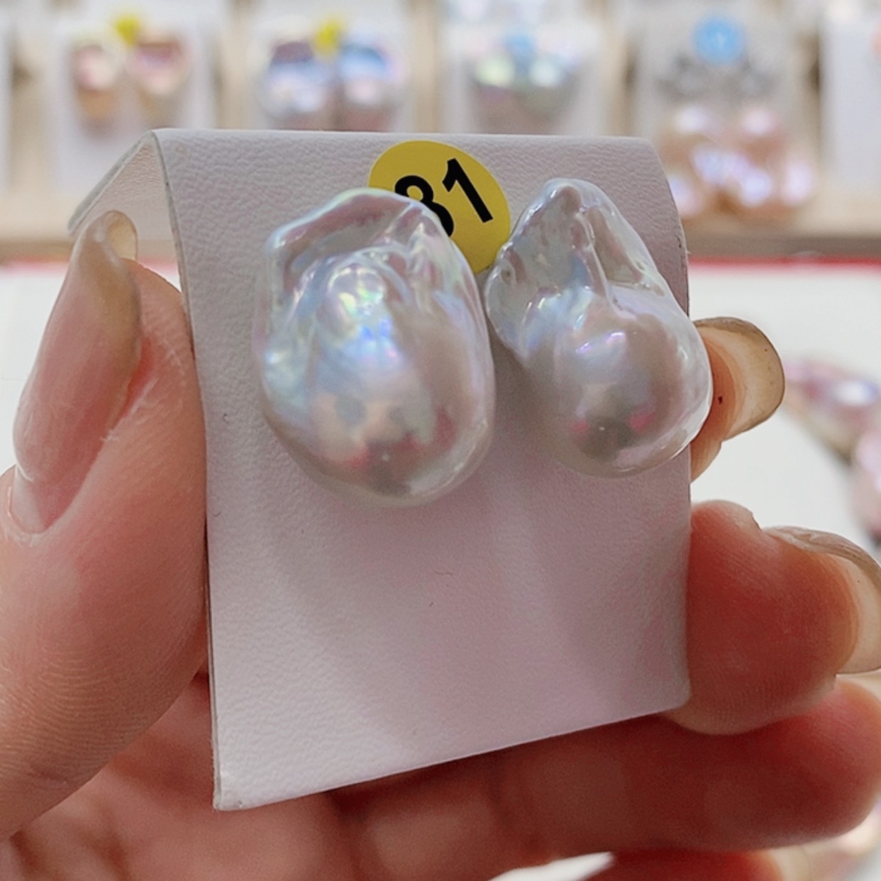 【闪购商品】淡水珍珠耳饰银S925镶嵌