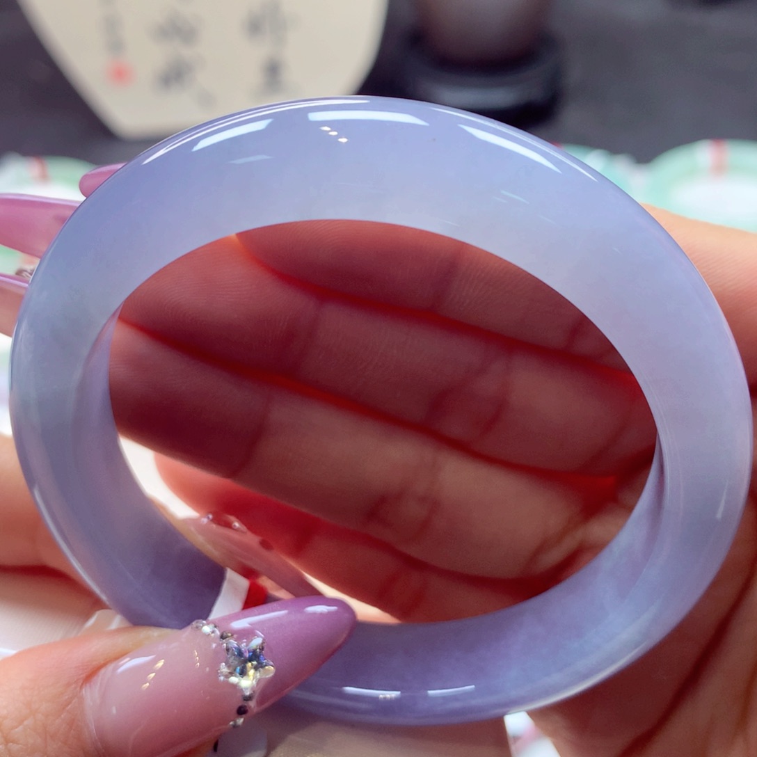 翡翠手镯未镶嵌正圈4号66