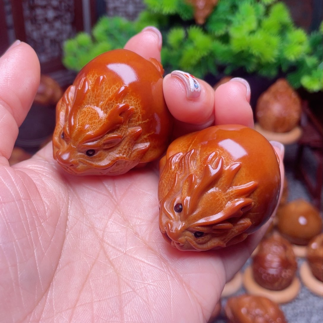 【闪购商品】橄榄核手串/手链38左右光背龙龟手球