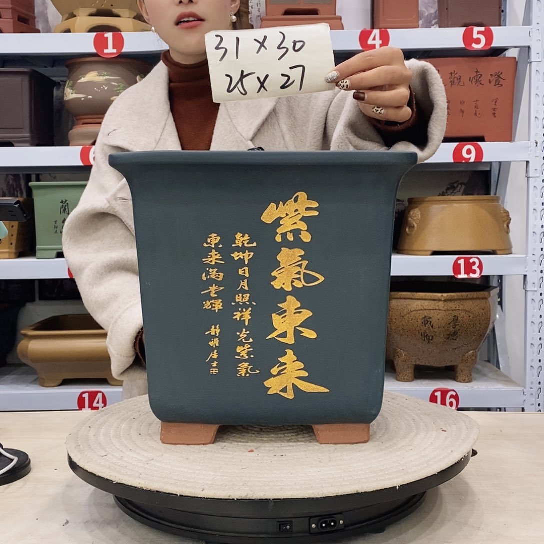 紫砂花盆紫砂花盆