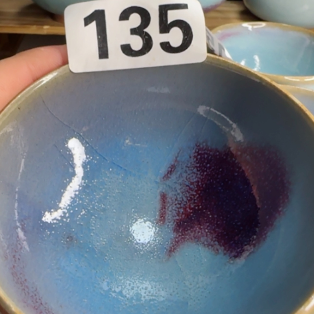 【闪购商品】摆件宋钧仿古鸡心碗