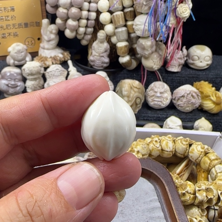 符***号非金属配饰鹿角雕刻三通