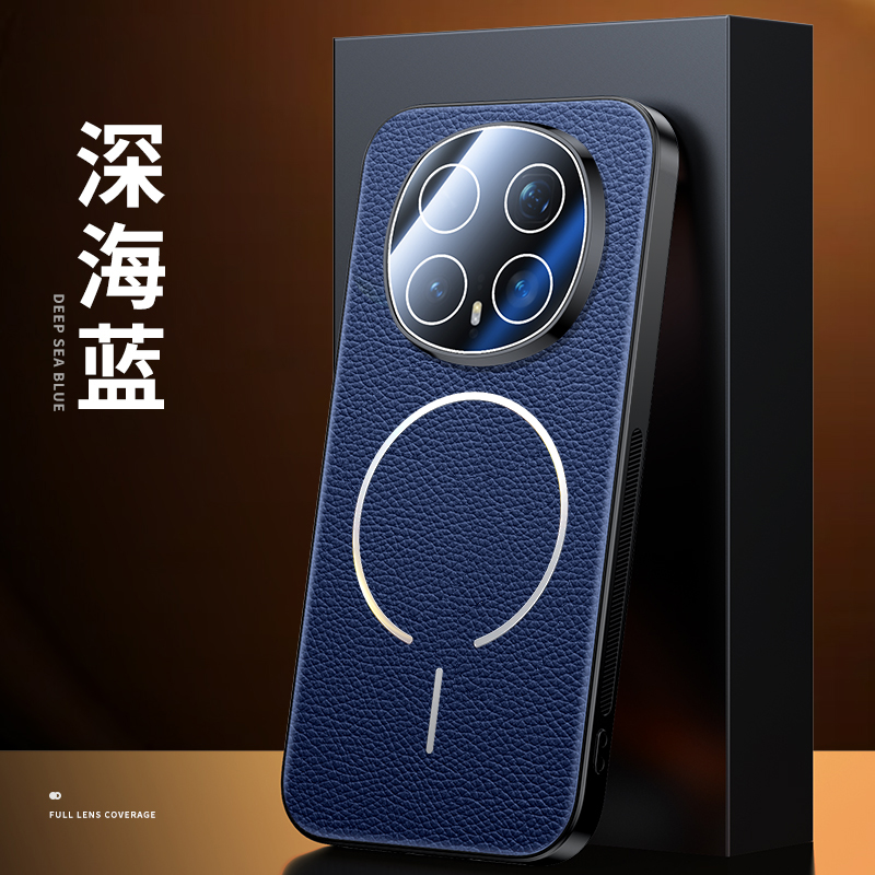 适用荣耀magic8手机壳自带全包镜头荣耀magic8pro磁吸素皮防摔男