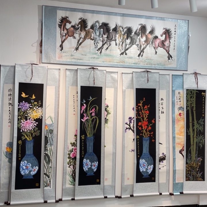 绘画纯手绘梅兰竹菊