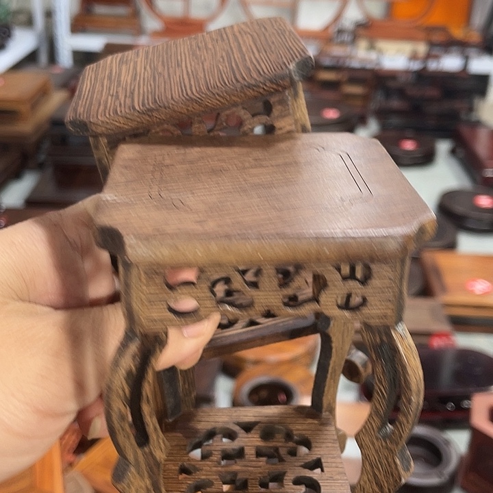 紫砂红木底座工艺品红木底座工艺品2个