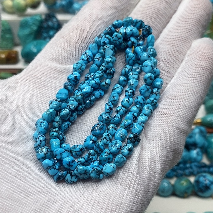 绿松石未镶嵌天然原矿 地大质检