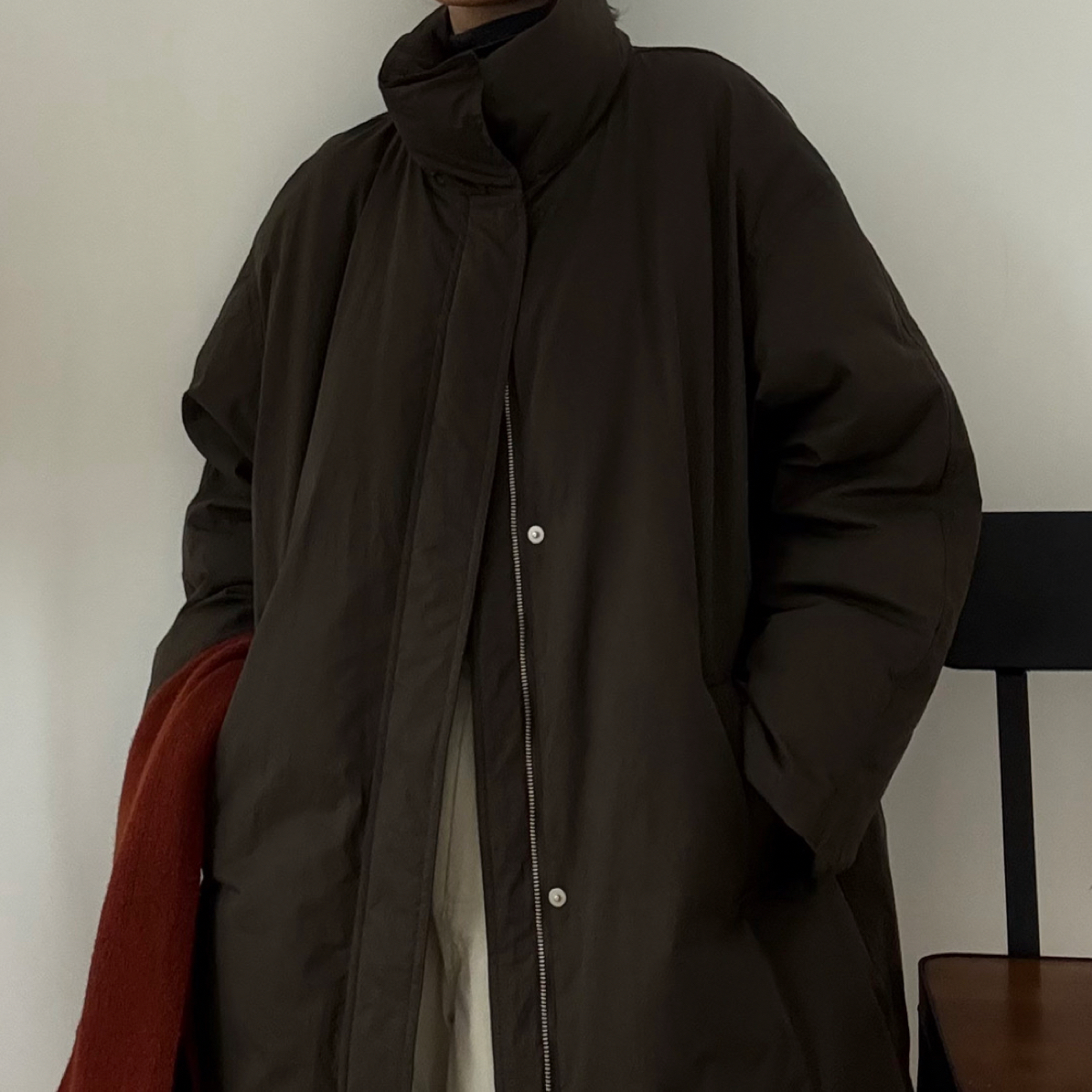 厚款中长款立领鹅绒