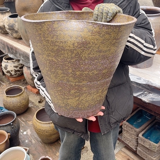 紫砂花盆高度32口径34口径28