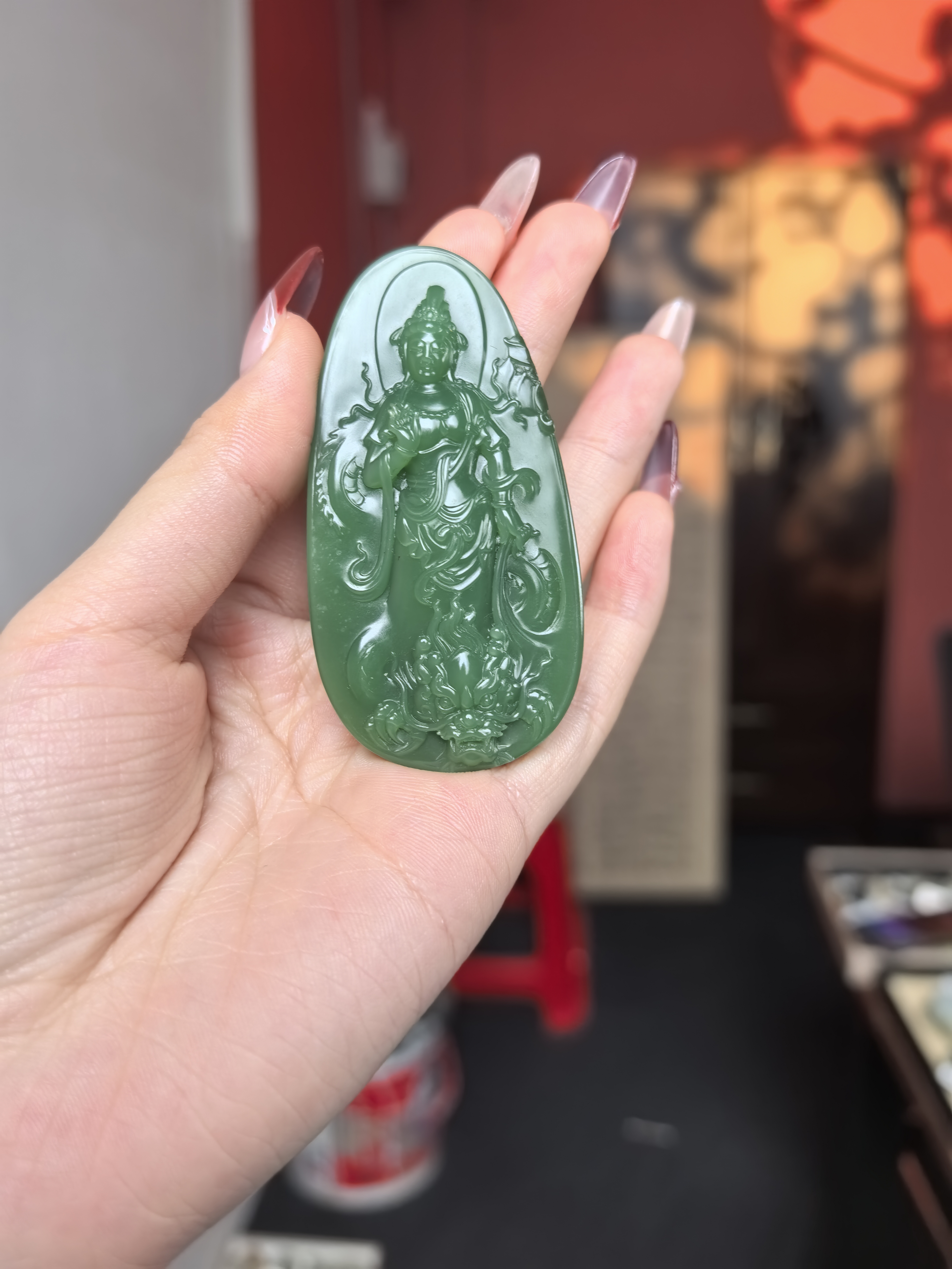 天然和田玉吊坠吊坠