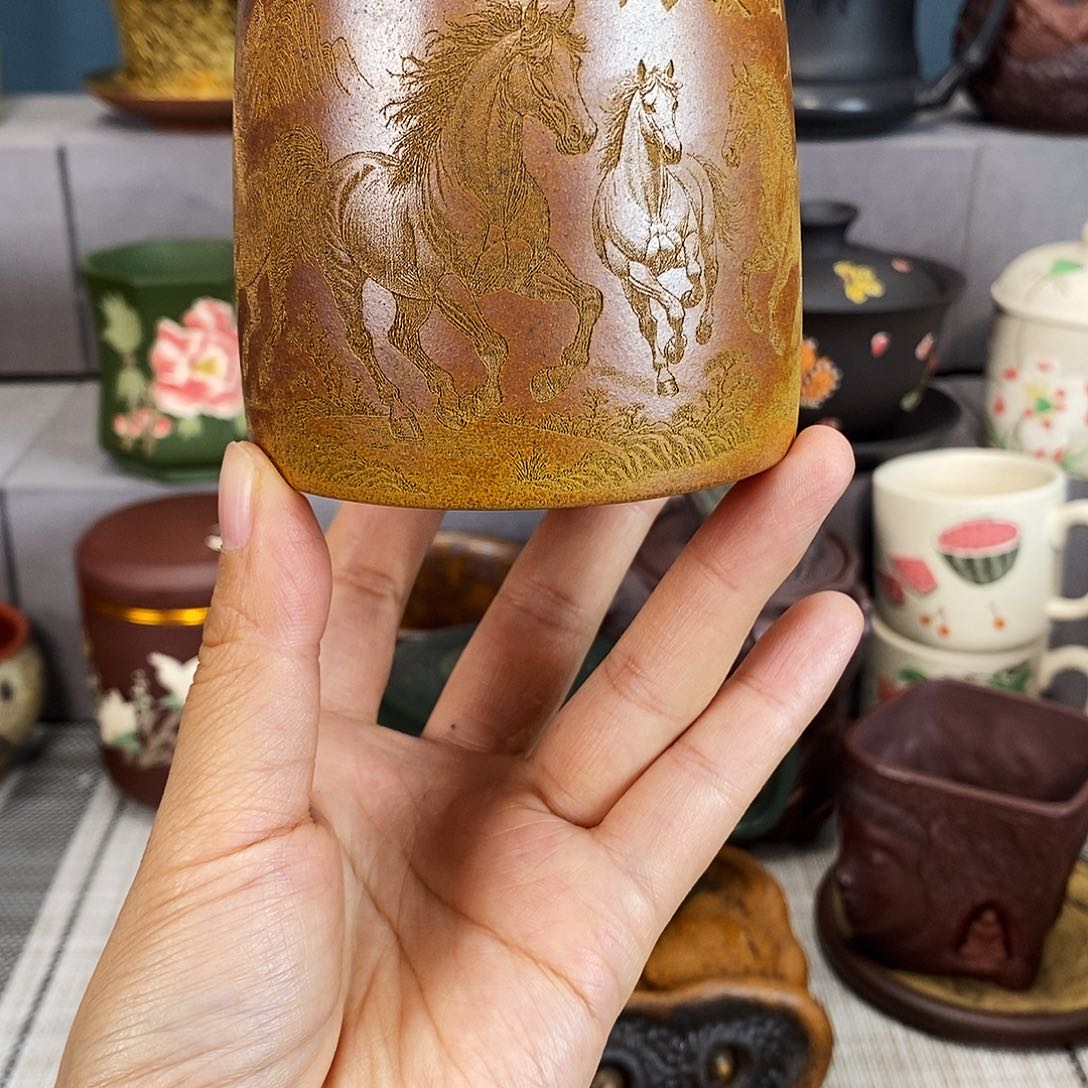 紫砂茶杯紫砂紫砂