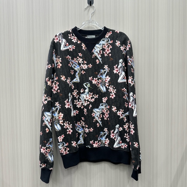 99新 DIOR/迪奥 空山基花卉满印卫衣 尺码：M 10891