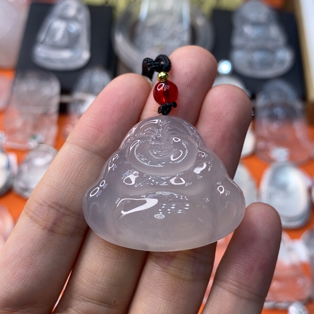 石英质玉佛公未镶嵌