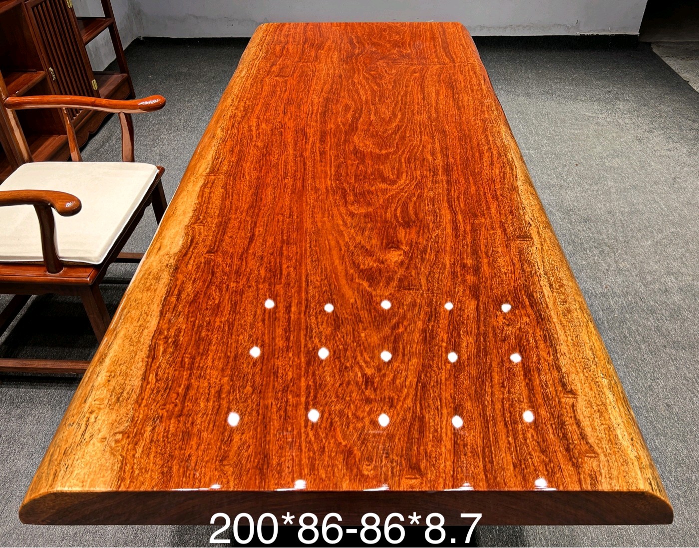 巴花大板 自然边 200*86*8.7