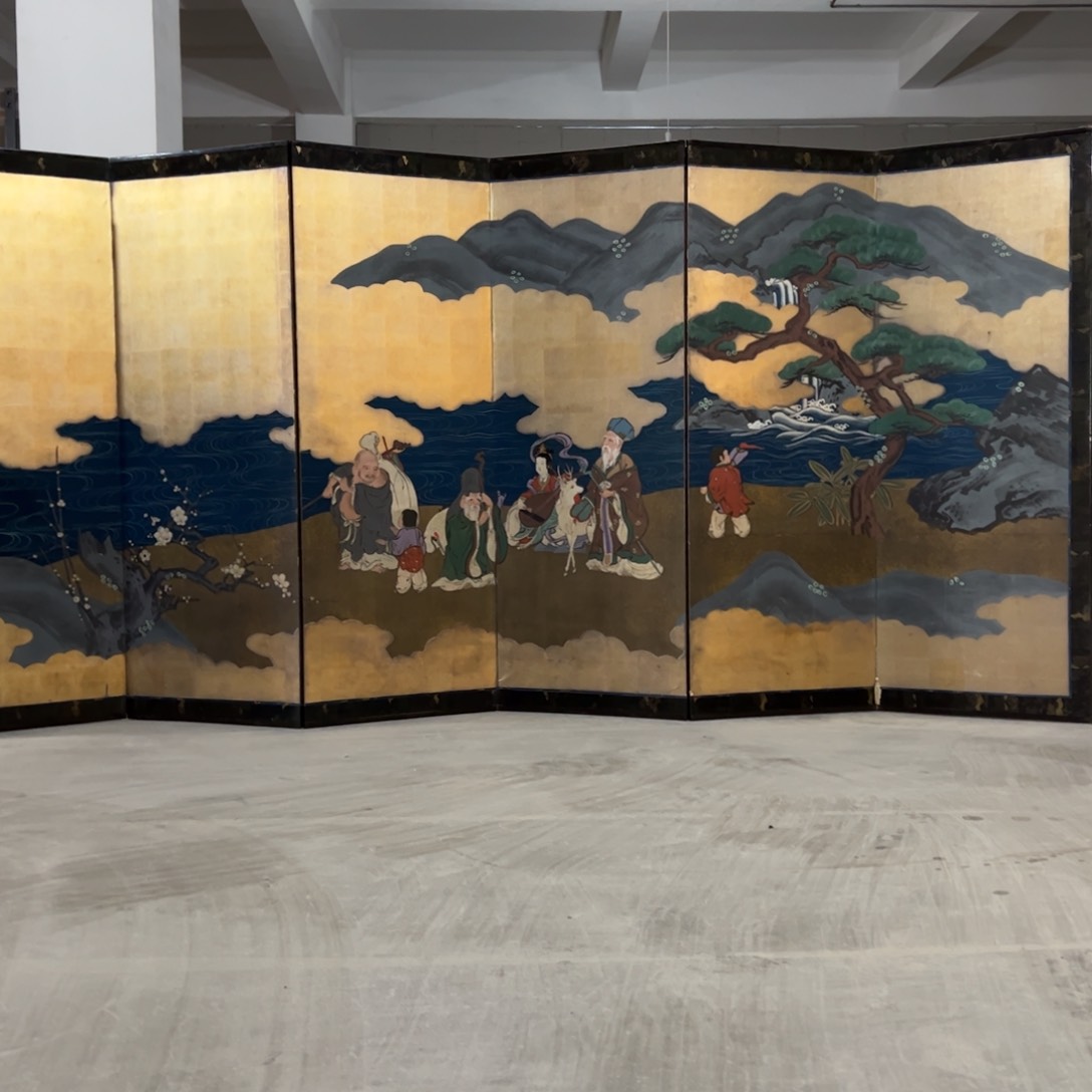 绘画屏风框画油画版画日本回流